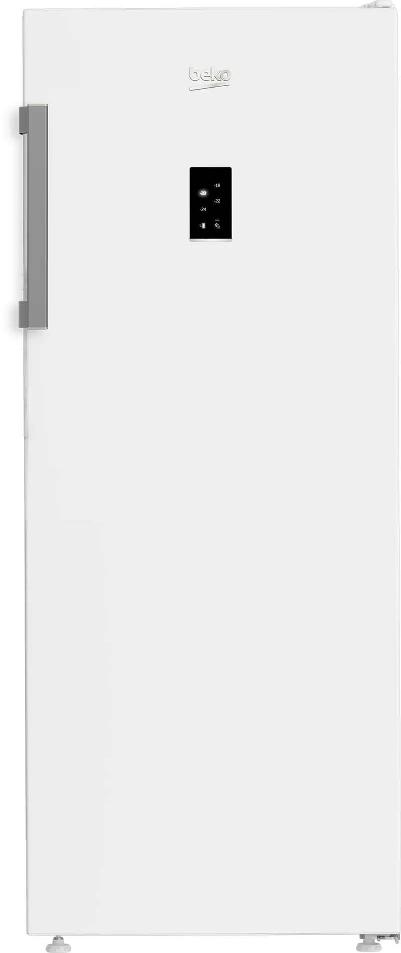 Congélateur vertical Beko B3RFNE274W 220 litres, classe E, No Frost (H 151,5 x L 59,7 x P 75,4 cm), blanc