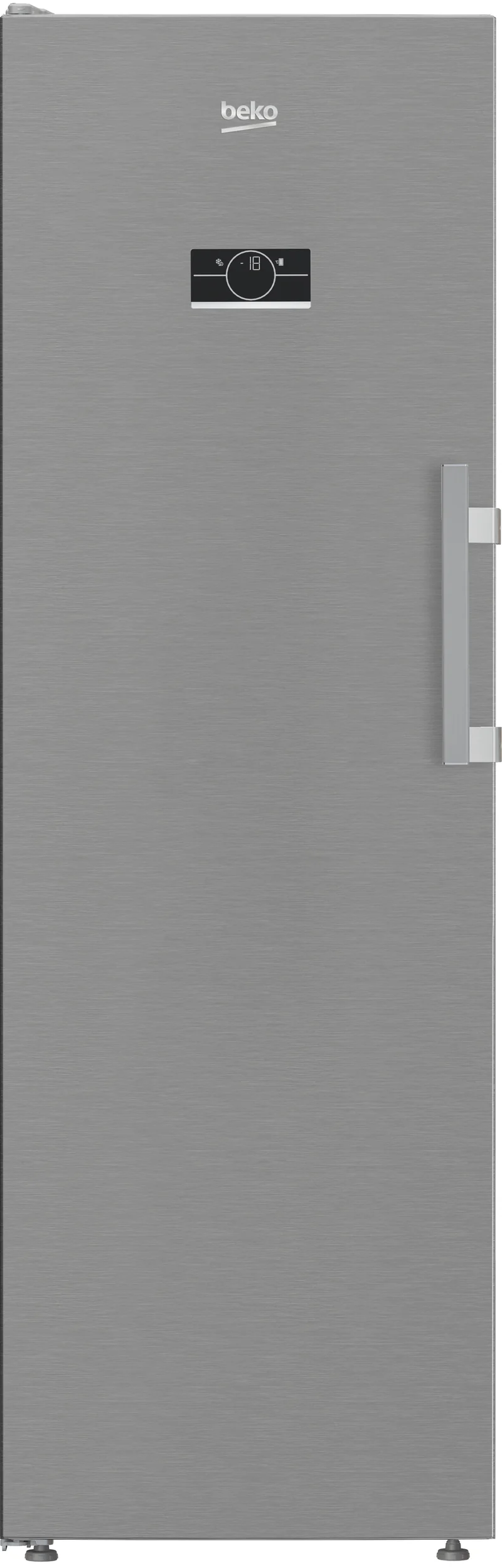 Congélateur vertical Beko B5RMFNE314X 286 litres, classe E, No Frost (H 186,5 x L 59,7 x P 75,4 cm), acier inoxydable