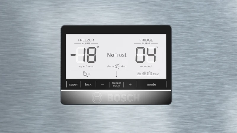 Réfrigérateur combiné Bosch KGN86AIDR Série 6 631 litres Classe D No Frost (H 186 x L 86 x P 81 cm) Acier anti-traces de doigts