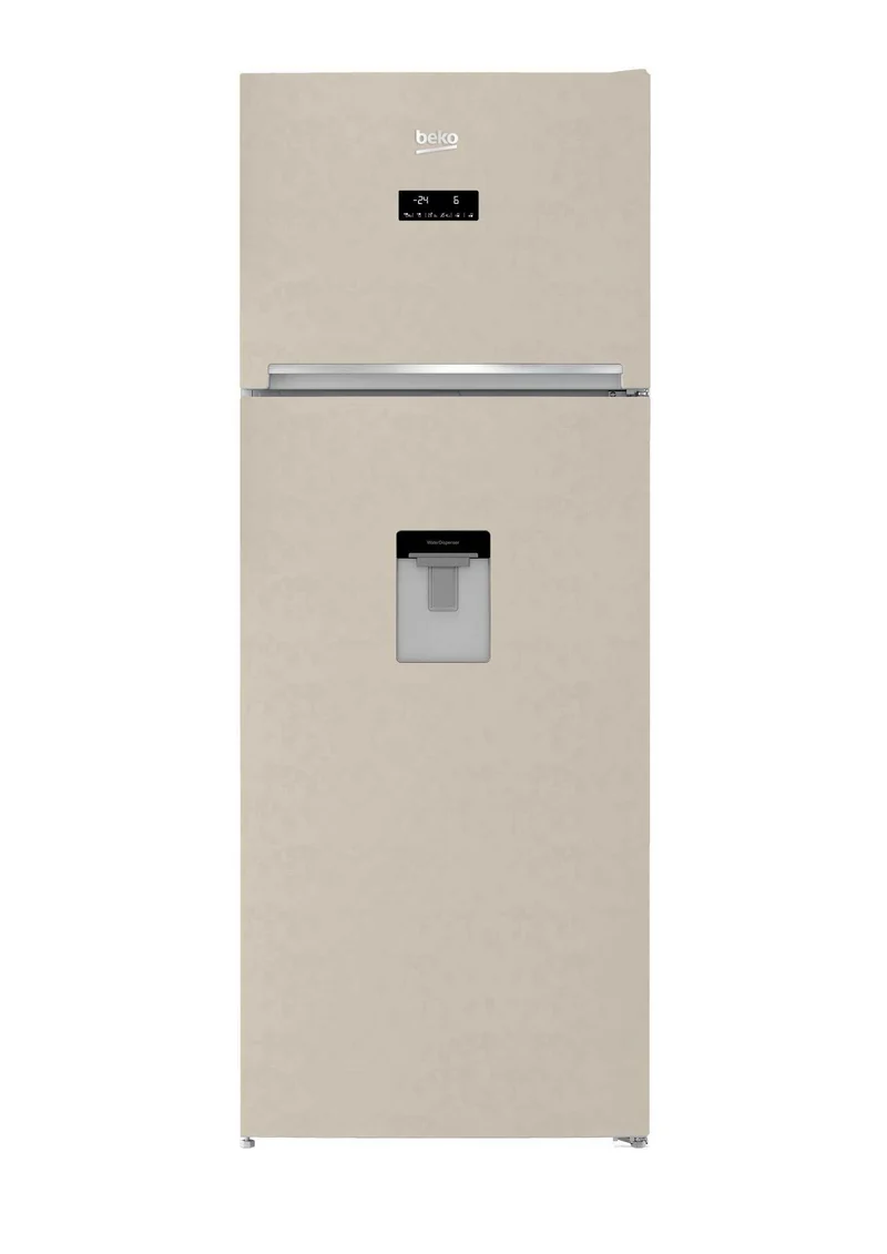 Réfrigérateur Beko RDNE455E30DBN No Frost à deux portes, 406 litres, classe F (H 185 x L 70 x P 65,5 cm), fonction ECO.
