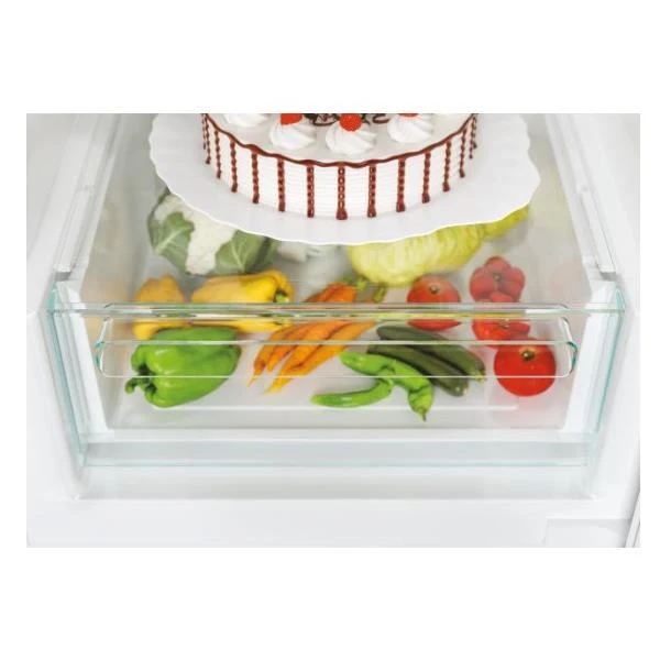 Réfrigérateur combiné Candy Fresco CCE3T620ES 377 litres, classe E, No Frost (H 200 x L 59,5 x P 65,5 cm), argent