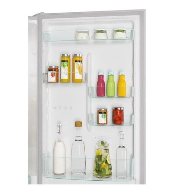 Réfrigérateur combiné Candy Fresco CCE3T620ES 377 litres, classe E, No Frost (H 200 x L 59,5 x P 65,5 cm), argent