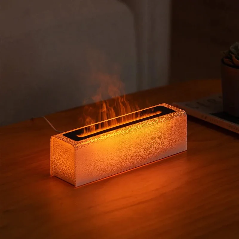 Creative Colorful USB Plug-In Simulation Lava Flame Humidifier