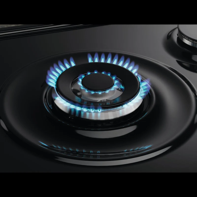 Plaque de cuisson à gaz 4 brûleurs Electrolux RGG6243LOR (L 151 x P 130 cm) CrossCook Noir