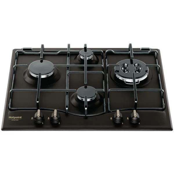 Plaque de cuisson à gaz 4 brûleurs Hotpoint Ariston PCN 640 T (AN) R /HA (L 59 x P 51 cm) F154763 Noir