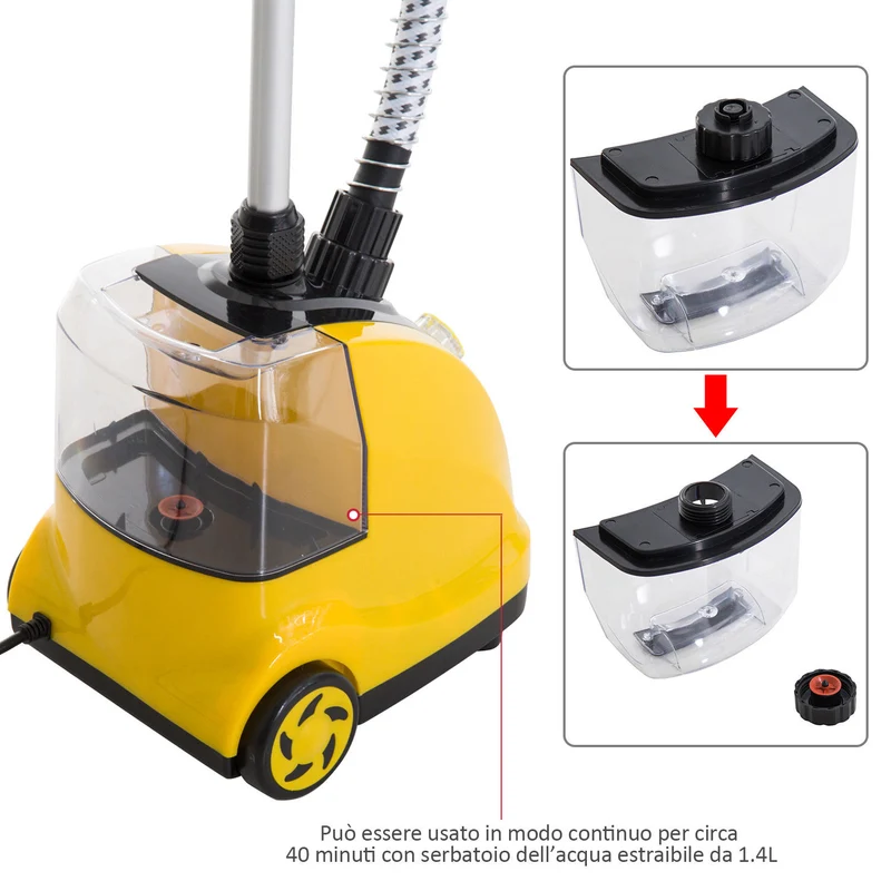 Fer à repasser vapeur vertical professionnel Easycomfort 1,4 L, puissance 1950 W
