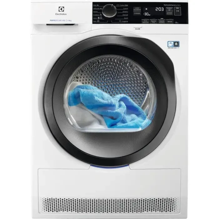 Sèche-linge à pompe à chaleur Electrolux PerfectCare 800 EW8HB822 8 kg, classe A++ (H 85 x L 59,6 x P 63,8 cm), programme DelicateCare