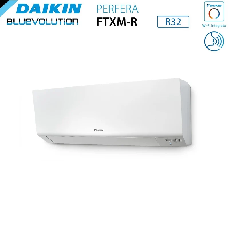 Climatiseur mural Daikin Bluevolution Quadri Split Inverter série FTXM/R PERFERA 7+7+15+15 avec 4MXM80A R-32, Wi-Fi intégré, 7000+7000+15000+15000 BTU/h, garantie italienne