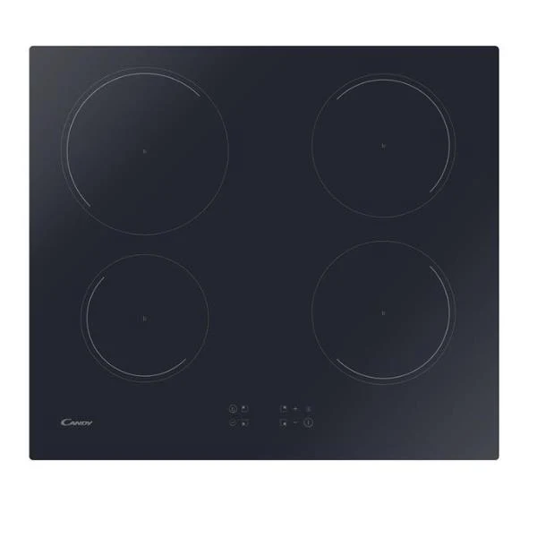Plaque de cuisson à induction 4 feux Candy CI642CTT/E1 (L59 x P52) en vitrocéramique noire