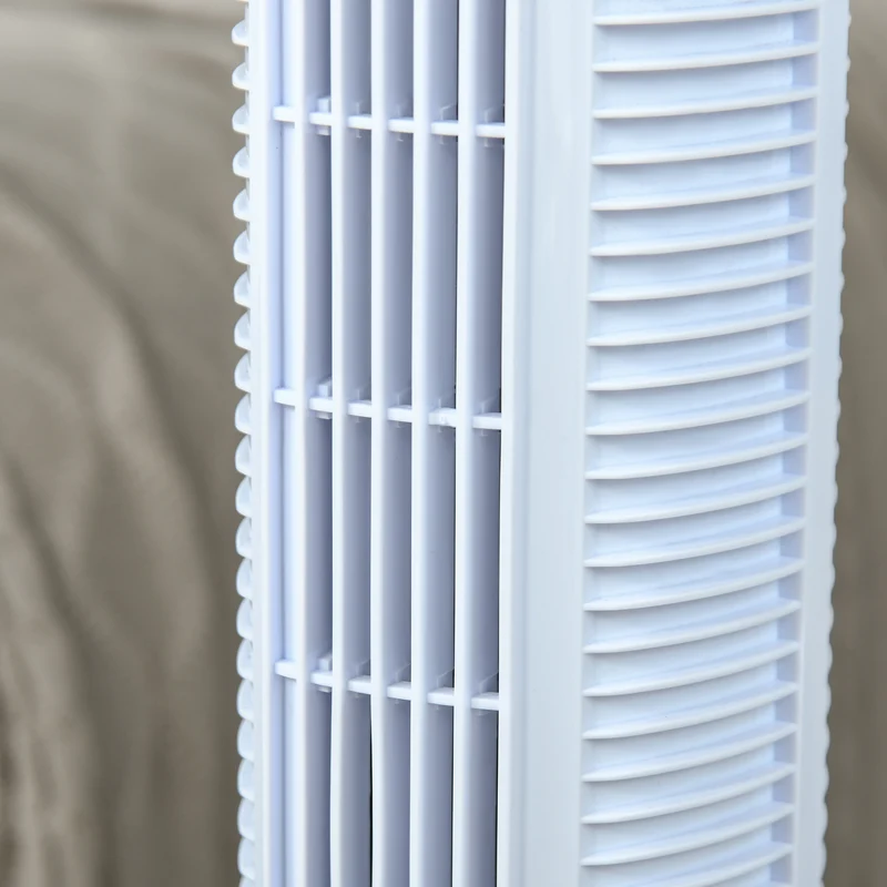 Ventilateur colonne Easycomfort avec télécommande de 5 m, oscillation à 70°, 3 fonctions et 3 vitesses, affichage LED et minuterie de 7,5 h, 50 W, 20 x 78,5 cm