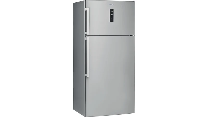 Réfrigérateur Whirlpool W84TE 72 x 2, 587 litres, double porte (H 186 x L 84 x P 75), classe E, acier inoxydable, No Frost, Freshbox, porte réversible 0°.