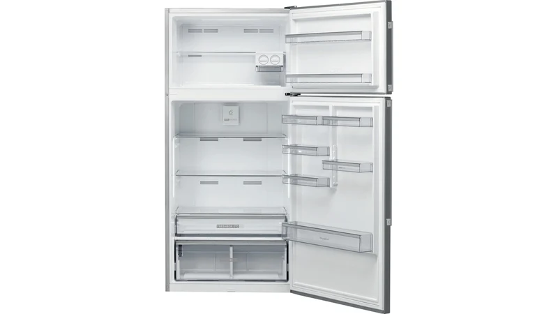 Réfrigérateur Whirlpool W84TE 72 x 2, 587 litres, double porte (H 186 x L 84 x P 75), classe E, acier inoxydable, No Frost, Freshbox, porte réversible 0°.