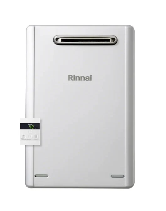Chauffe-eau extérieur à condensation au méthane Rinnai Infinity Enjin 16e REU-E1620W-E