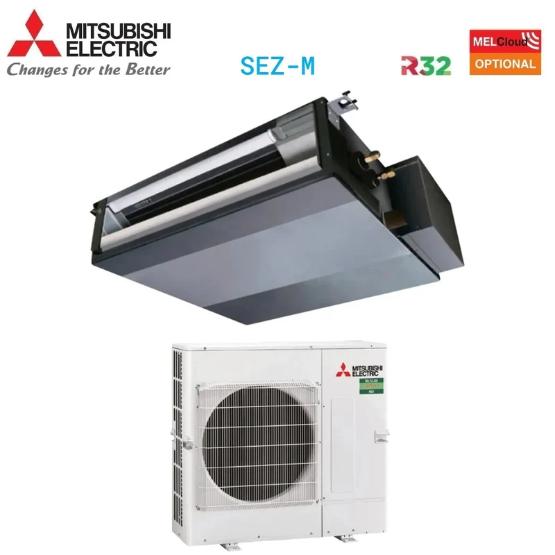 Climatiseur gainable Mitsubishi Electric Power 24 000 BTU SEZ-M71DA R-32 avec Wi-Fi en option