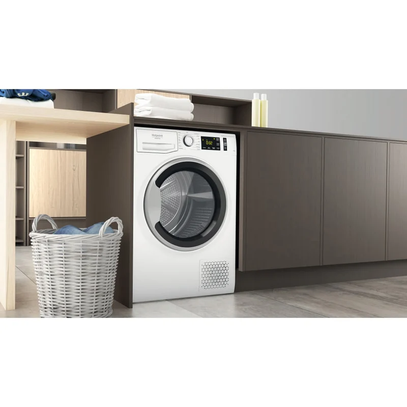 Sèche-linge à pompe à chaleur Hotpoint Active NT M11 9X3SKY IT 9 kg Classe A+++ (H 84,9 x L 59,7 x P 65,5 cm) Anti-allergique Moteur Inverter Protection anti-froissage
