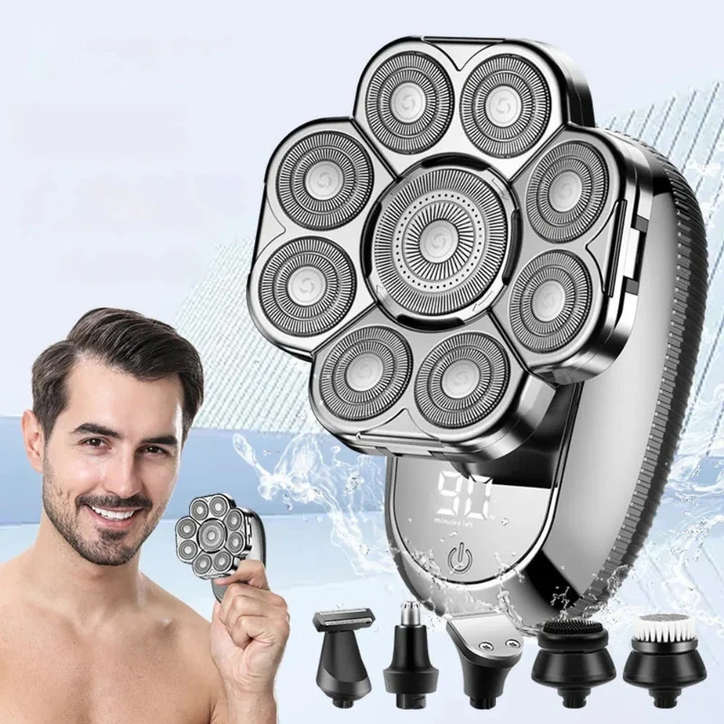 Men's Digital Display Multifunctional Electric Shaver