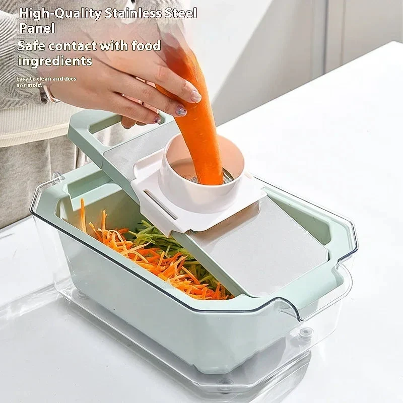 Multifunctional Grater Stainless Steel Chopper Household Kitchen Gadget Vegetable And Fruit Slicer