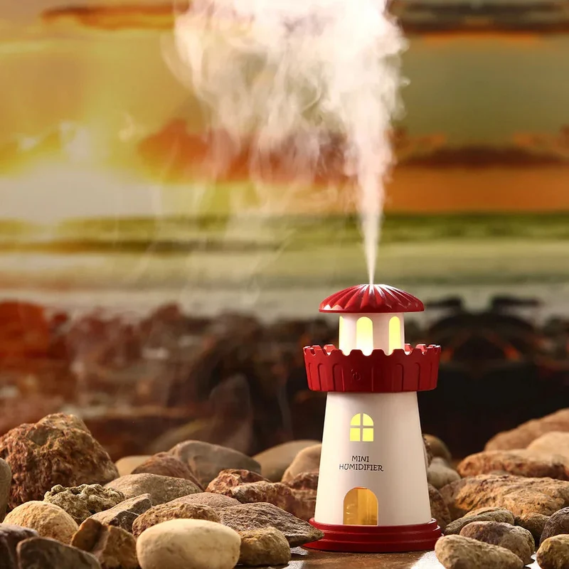 Refreshing Home Household Mini Lighthouse Humidifier