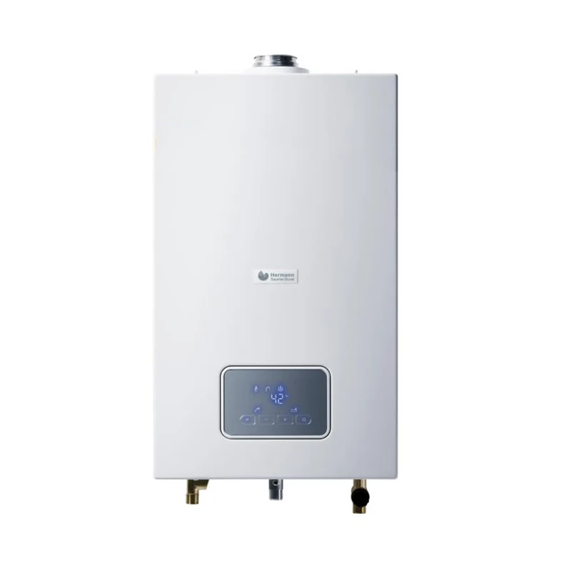 Chauffe-eau à gaz méthane à faibles émissions de NOx Hermann Saunier Duval OPALIA F 17 LRT, complet avec kit d'évacuation des gaz de combustion, code 0010024256 - NEUF