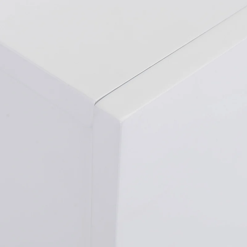 Cheminée électrique murale EASYCOMFORT avec effet flamme LED et minuterie, surface de couverture de 37 m², 2000 W - Blanc