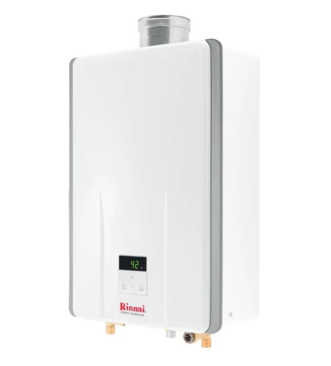 Chauffe-eau à gaz à chambre scellée Rinnai Infinity 17i REU-A1720FFU-E-LPG avec kit de gaz de combustion