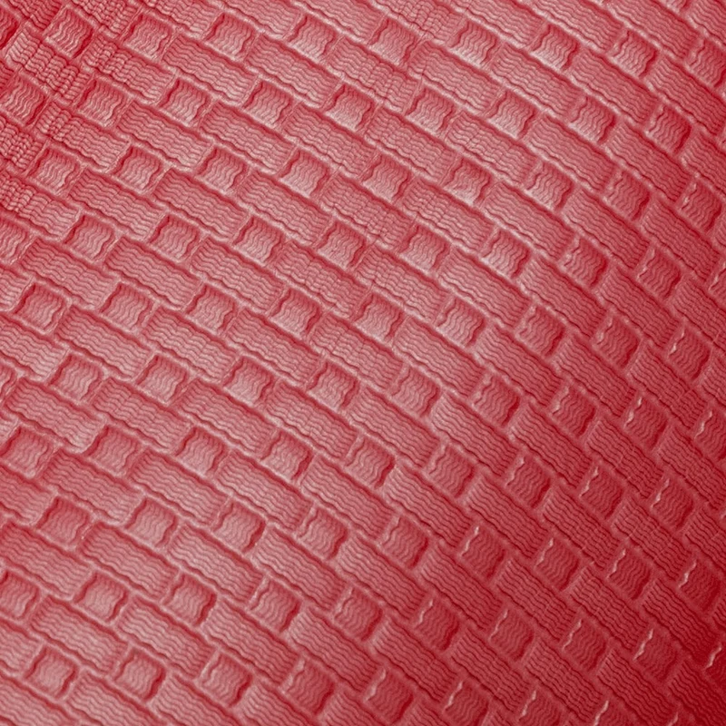 Tapis de yoga rouge souple pour fitness, salle de sport, pilates, 173 x 61 x 0,8 cm
