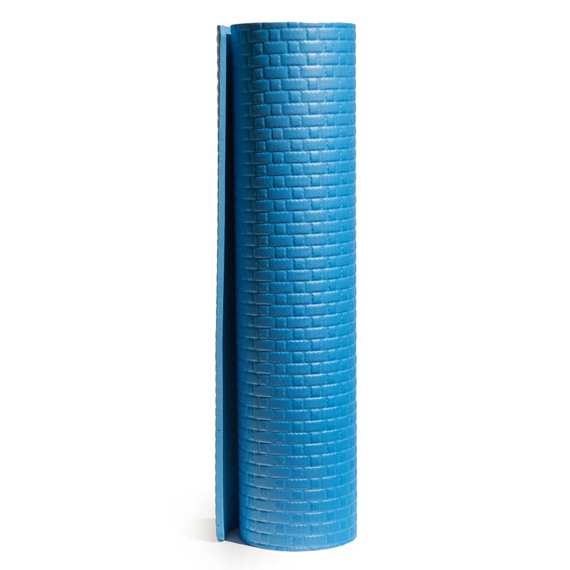 Grand tapis de yoga et de fitness pour salle de sport et pilates, souple, 190 x 91 x 0,8 cm, bleu