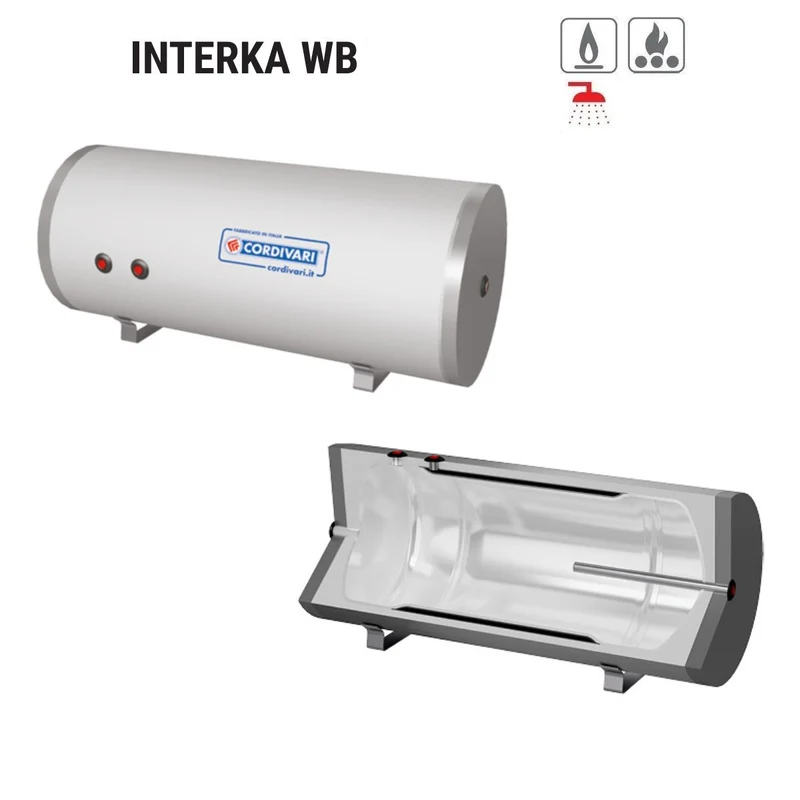 Chaudière horizontale/verticale Cordivari INTERKA WB 300 pour la production d'eau chaude sanitaire avec échangeur à cavité