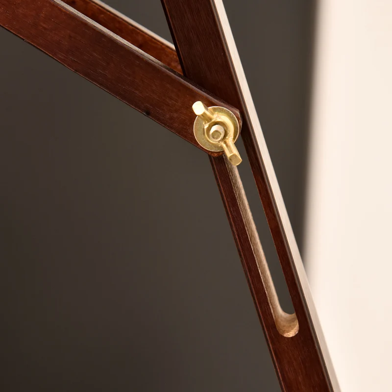 Chevalet de peinture professionnel Easycomfort pour atelier, hauteur et inclinaison réglables, en bois, 51,5 x 71,5 x 134,5 cm, couleur café