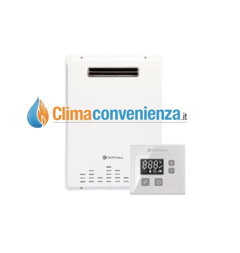Chauffe-eau à gaz GPL Chaffoteaux Avenir Plus LNX Outdoor 11 litres à faibles émissions de NOx