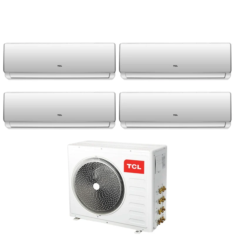 Climatiseur quadri-split inverter TCL série ELITE F2 9+9+9+12 avec MT3240 R-32 et Wi-Fi intégré 9000+9000+9000+12000