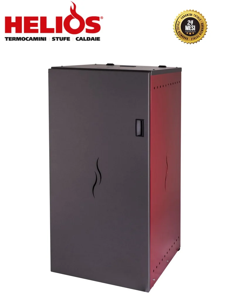 Chaudière à granulés et à herbe de noisetier HELIOS TECNOLOGIE, modèle INTERNYA 25, puissance 25 kW