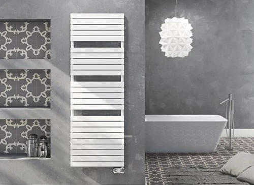 Sèche-serviettes électrique Cordivari DORY FAN 700W 500x1120, blanc, avec thermostat d'ambiance numérique Eco
