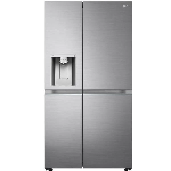 Réfrigérateur LG GSLV90PZAE à deux portes sans givre, classe E, 635 litres (H 179 x L 91,3 x P 73,5 cm), Wi-Fi, SmartThinQ, grande capacité, compresseur Smart Inverter