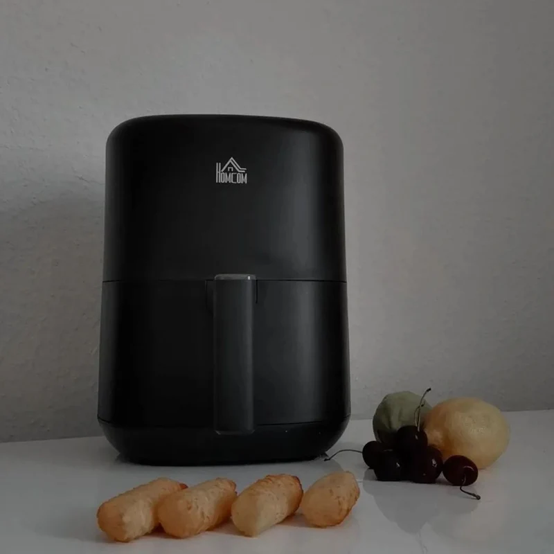 Friteuse à air chaud EASYCOMFORT 12-en-1, 3 litres, 1300 W, avec 12 programmes, accessoires et écran LED, noire