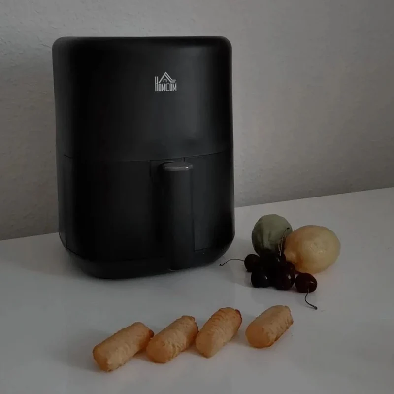 Friteuse à air chaud EASYCOMFORT 12-en-1, 3 litres, 1300 W, avec 12 programmes, accessoires et écran LED, noire