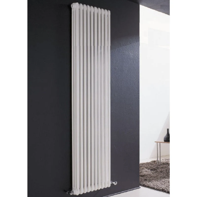 Batterie de radiateurs complète en acier tubulaire Cordivari Ardesia 3 colonnes de 3 à 20 éléments h 1800 mm entraxe 1744 mm bouchons et réducteurs inclus 20 éléments h. 1800