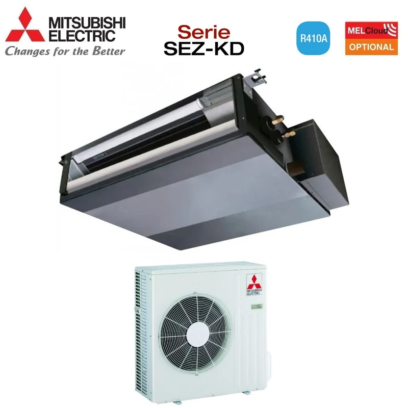 OFFRES SPÉCIALES Climatiseur gainable Mitsubishi Electric 21 000 BTU SEZ-KD60VAL R410A avec Wi-Fi en option et télécommande incluse