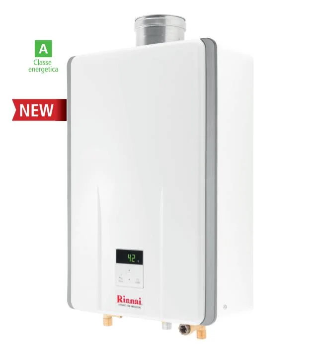 OFFRES SPÉCIALES Chauffe-eau à gaz Rinnai modèle INFINITY 14i Code REU-A1420FFU-LPG Gpl Complet avec kit d'évacuation des gaz de combustion