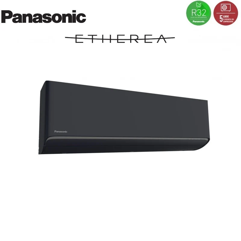 Climatiseur quadri-split inverter Panasonic Etherea Dark Series 7+9+9+9 avec CU-4Z68TBE R-32 Wi-Fi intégré, couleur gris graphite 7000+9000+9000+9000