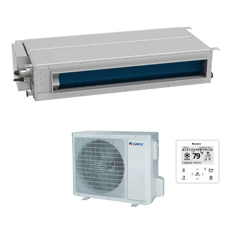 Climatiseur gainable Gree GUD35PS/AT 12 000 BTU avec Wi-Fi et commande filaire en option - Neuf