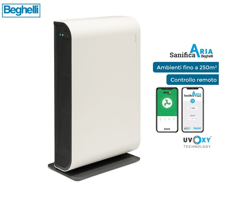 OFFRES SPÉCIALES Désinfectant purificateur d'air Beghelli SanificaAria 200 Wi-Fi Connect