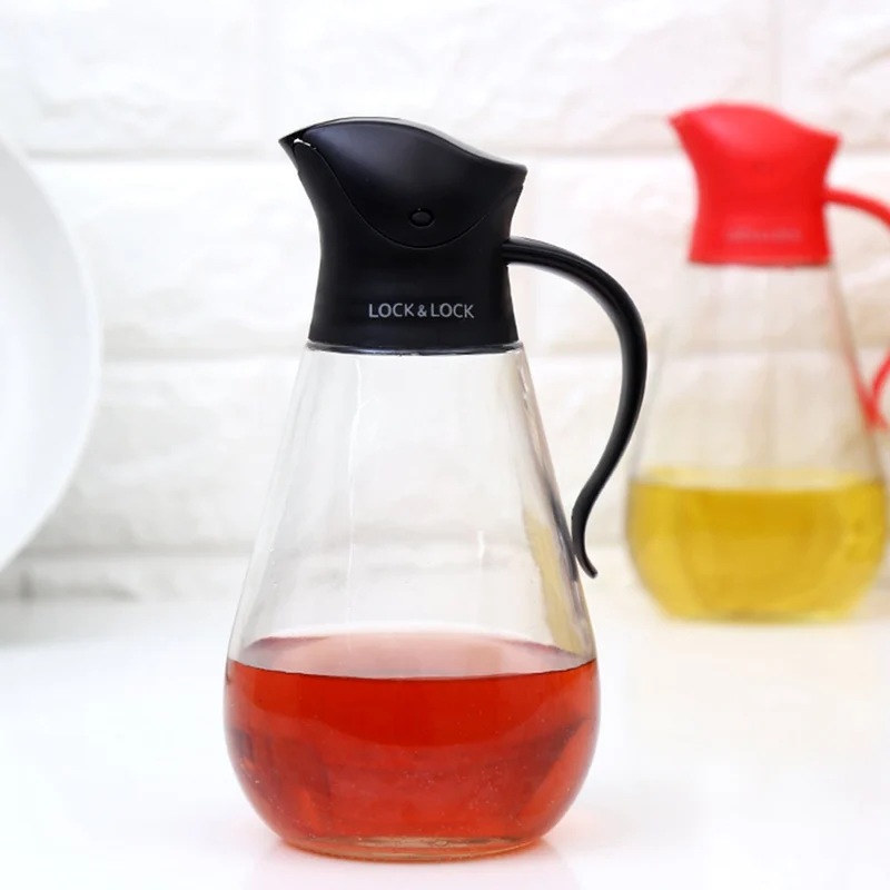 Non-drip Black Oil Dispenser Bottle - Precision Pouring for Your Kitchen