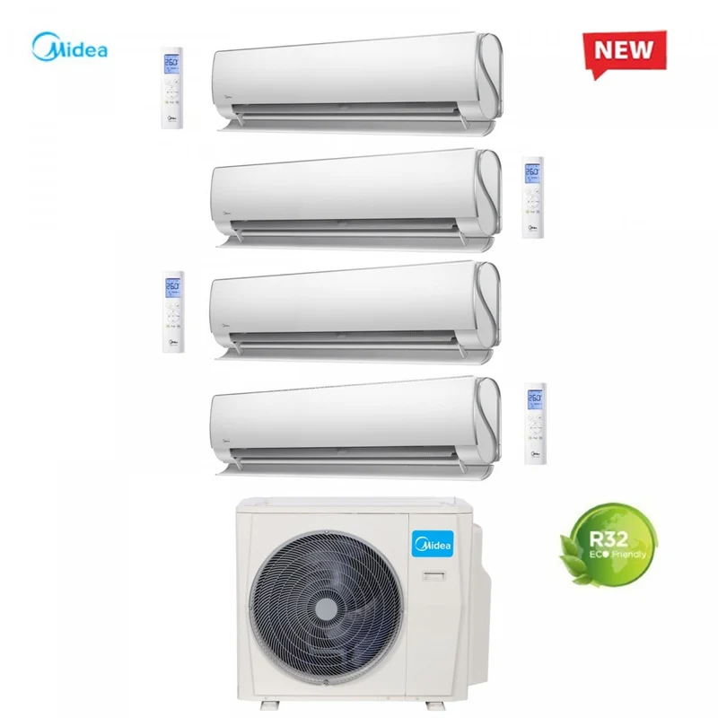 Climatiseur split MIDEA QUADRI INVERTER série ULTIMATE COMFORT 9+9+9+9 avec M40-36FN8 R-32 Wi-Fi classe A++ 9000+9000+9000+9000