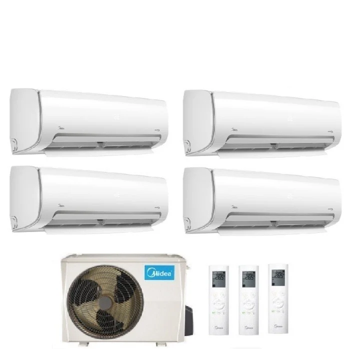 Climatiseur split MIDEA MISSION PRO série 12+12+12+12 avec M4O-36FN8 R-32 Wi-Fi en option 12000+12000+12000+12000
