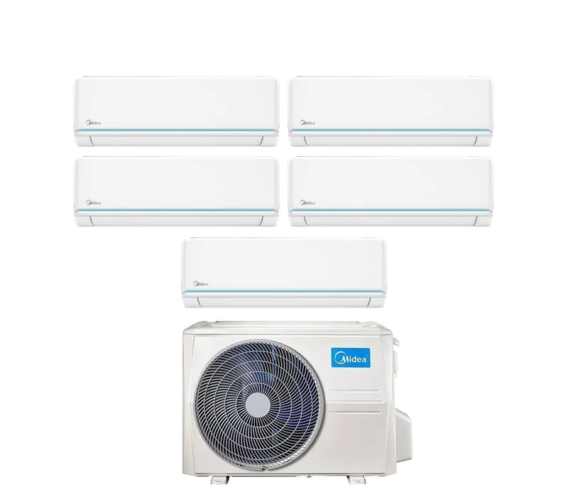Climatiseur penta-split -inverter Midea EVOLUTION 9+9+9+9+9 avec M5OE-42HFN8-Q R-32 et Wi-Fi intégré 9000+9000+9000+9000+9000