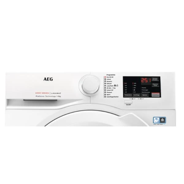 Lavatrice a Carica Frontale Aeg 9 Kg SERIE 6000 Tecnologia ProSense 1400 Giri L6FBI943 Classe C