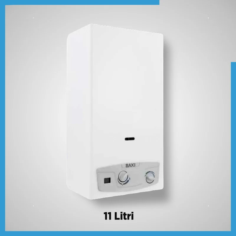 Chauffe-eau à gaz à tirage naturel Baxi ACQUAPROJET+ BLUE 11i à faibles émissions de NOx et à conduit ouvert A7698573