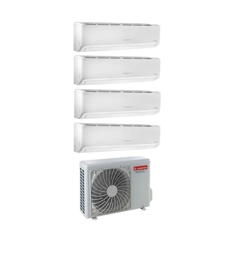 Climatiseur split inverter Ariston Quadri série Alys Plus 9+9+9+12 avec QUAD 110 XD0B-O R-32 Wi-Fi en option 9000+9000+9000+12000
