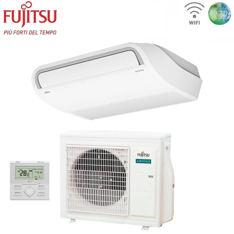 Condizionatore Fujitsu Soffitto serie KR ECO 36000 Btu ABEG36KRTA R-32 Trifase Wi-Fi Optional
